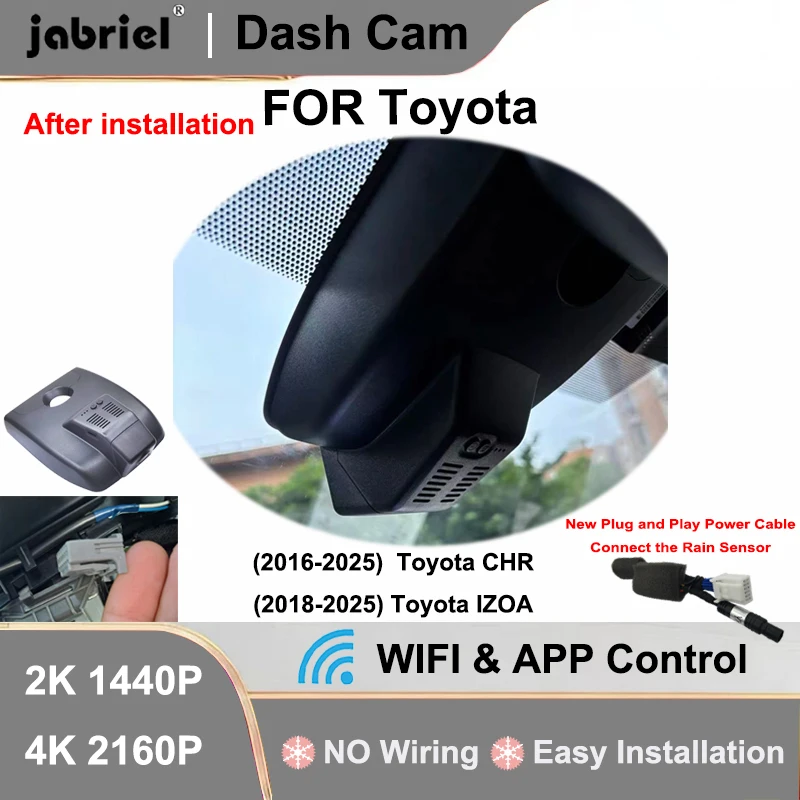 

Jabriel For Toyota Corolla E210 L LE SE XSE XLE For Toyota Levin For Toyota Auris 2018 2019 2020 2021 Car Dvr Dash Cam Camera