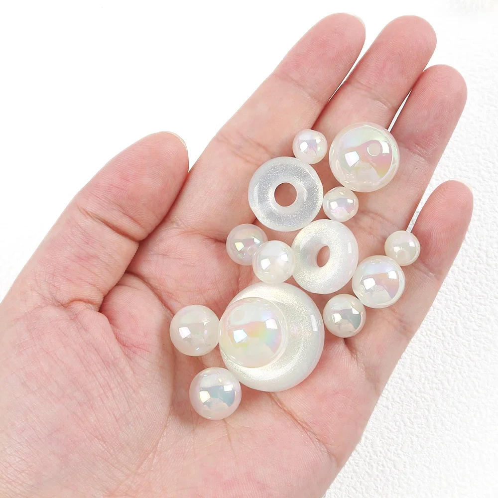 

5pcs Change Color When Exposed To Light Glowing Geometric Shape Beads For Jewelry Making Earrings Necklace Accessories