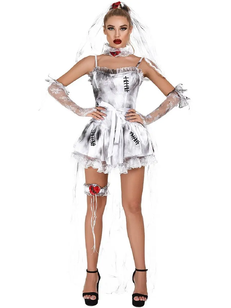 

SXL Women's loween Evil Witch orm Game orm Traditional Chinese Costume Stage Performance Wear Autumn 2024