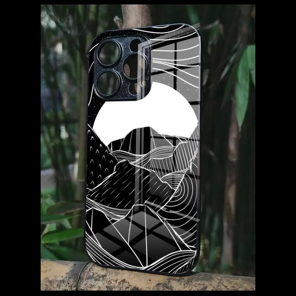 Schwarz Weiß Berg Telefon Fall Für OPPO EINE 55 54 One Plus 8T 92s A93s A94 95 8 9 7 Pro FindX3 X5PRO RENO4 RENO7 Reno4se 5F 6Z Gl