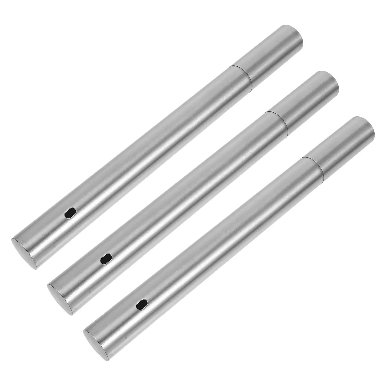 Tubo de acero inoxidable para certificado de nacimiento, soporte impermeable para certificado, tubo de almacenamiento de documentos, licencia de matrimonio, 3 uds.