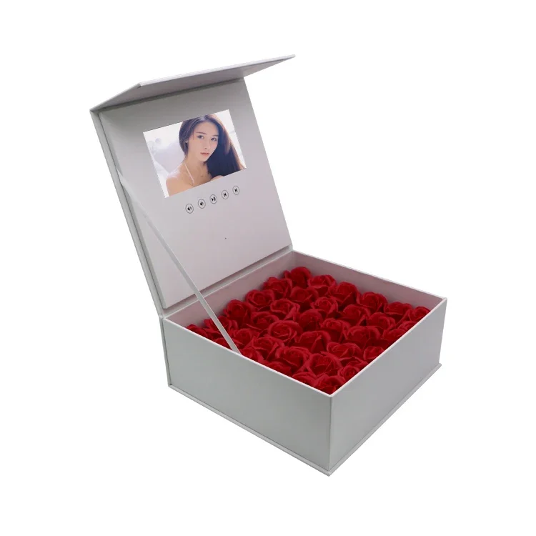 7inch HD LCD Screen Video Greeting Card Packing Box for Gifts/Products Presentation