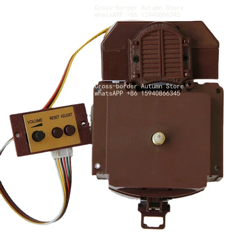 FOR Cuckoo Wall Clock Movement Pendulum Clocks Mechanism with Bird Cuckoo Box Silent Light Control Music Boxes Kit Accessories