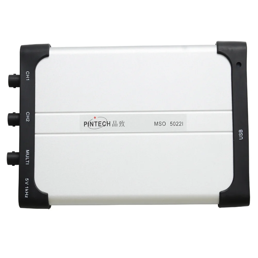 PINTECH MSO5022I PC Oscilloscope 25MHz, Portable Oscilloscopio with 2 Channels, 100MSa/s, Slim Tablet Scope with USB Power Suppl