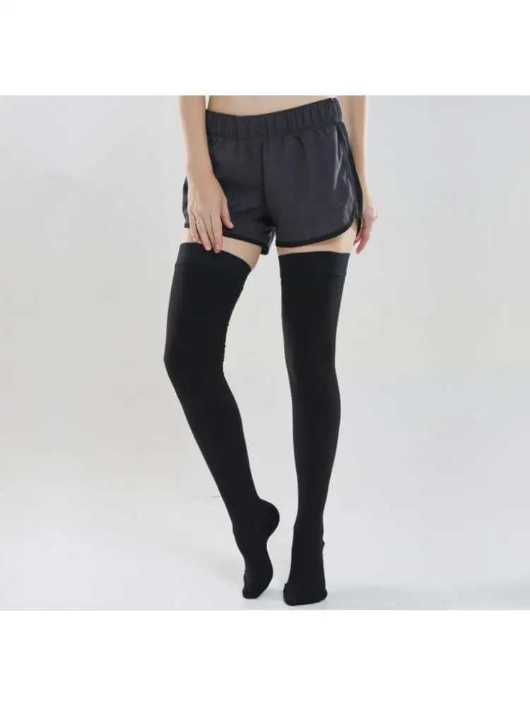 45-80KG Medical Compression Women Tights Varicose Veins 23- 30mmhg Elastic Nursing Over Knee Prevent Slipping S-XXL Stockings