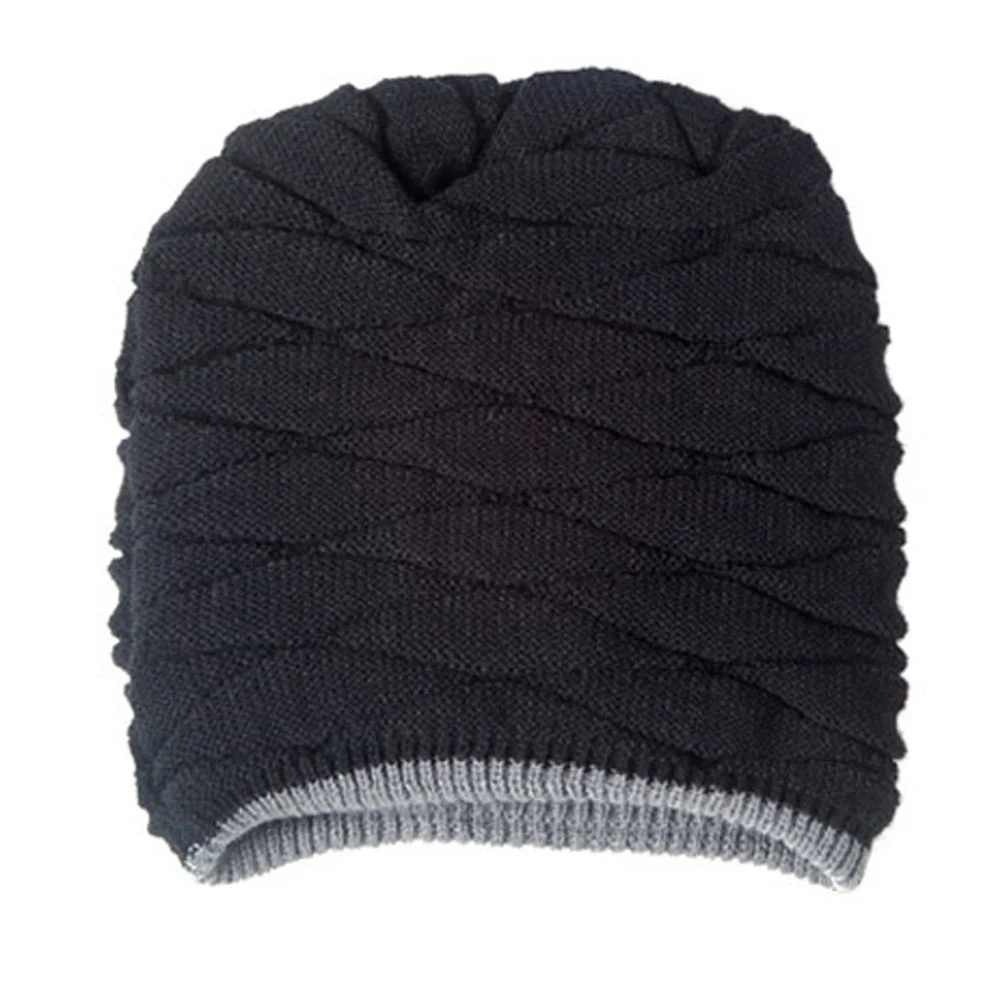 

Men's Cap Skull Cap Lined Thick Cap Warm Knit Skull Cap Winter Beanies Hat