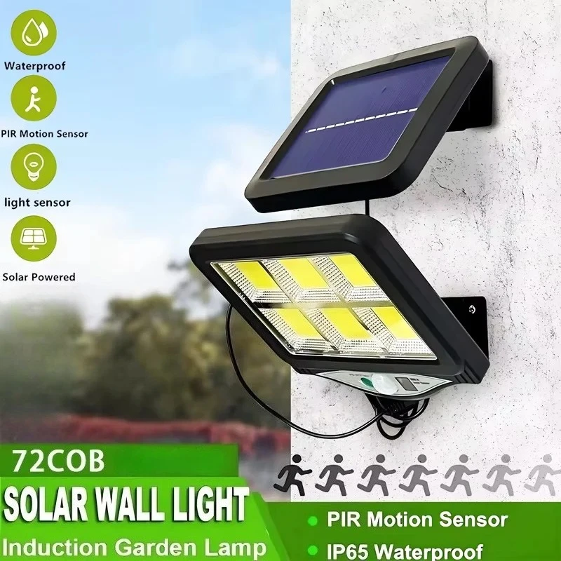 

Наружный датчик движения, солнечный свет, перезаряжаемый 1/4/6 COB, солнечные настенные светильники, водонепроницаемые аварийные уличные садовые крыльца, светодиодный светильник
