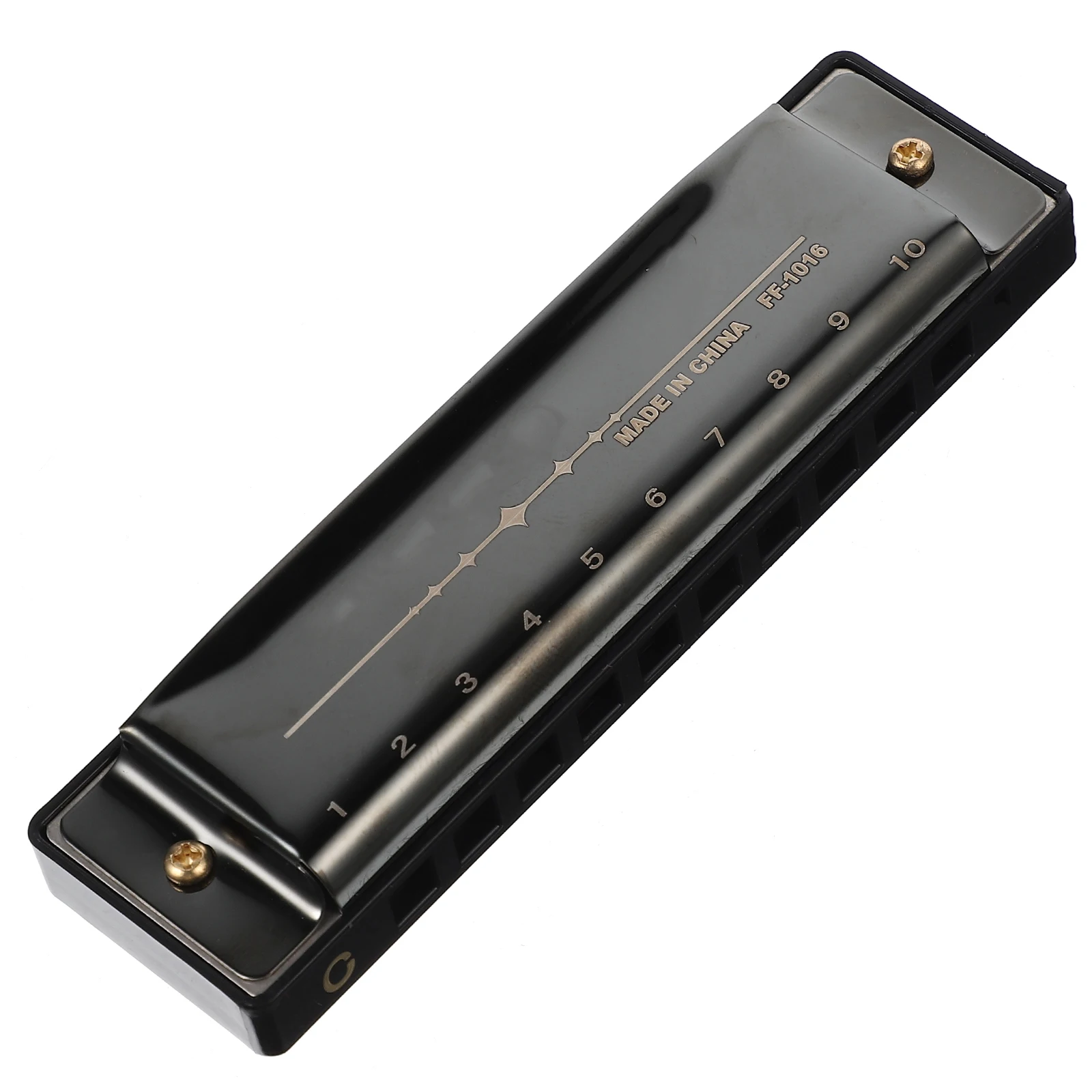 

10 Holes Harmonica Ten-Hole Durable Portable Musical Instrument For Kids Adults Smooth Play Comfortable Design Stage Travel Folk