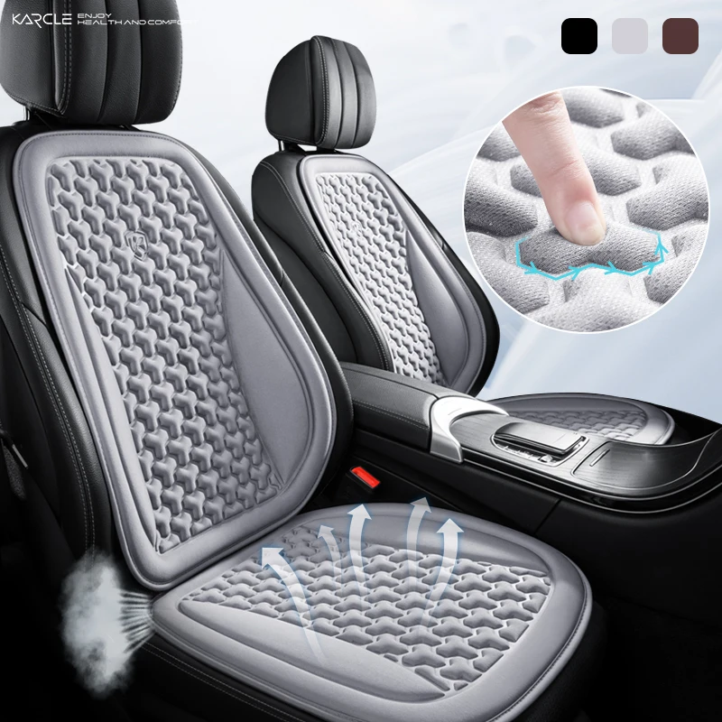 Breathable Car Seat Cover Warm Winter Cooling Summer Car Seat Cushion Sweatproof 3D Convex Auto Seat Protector Pads Universal