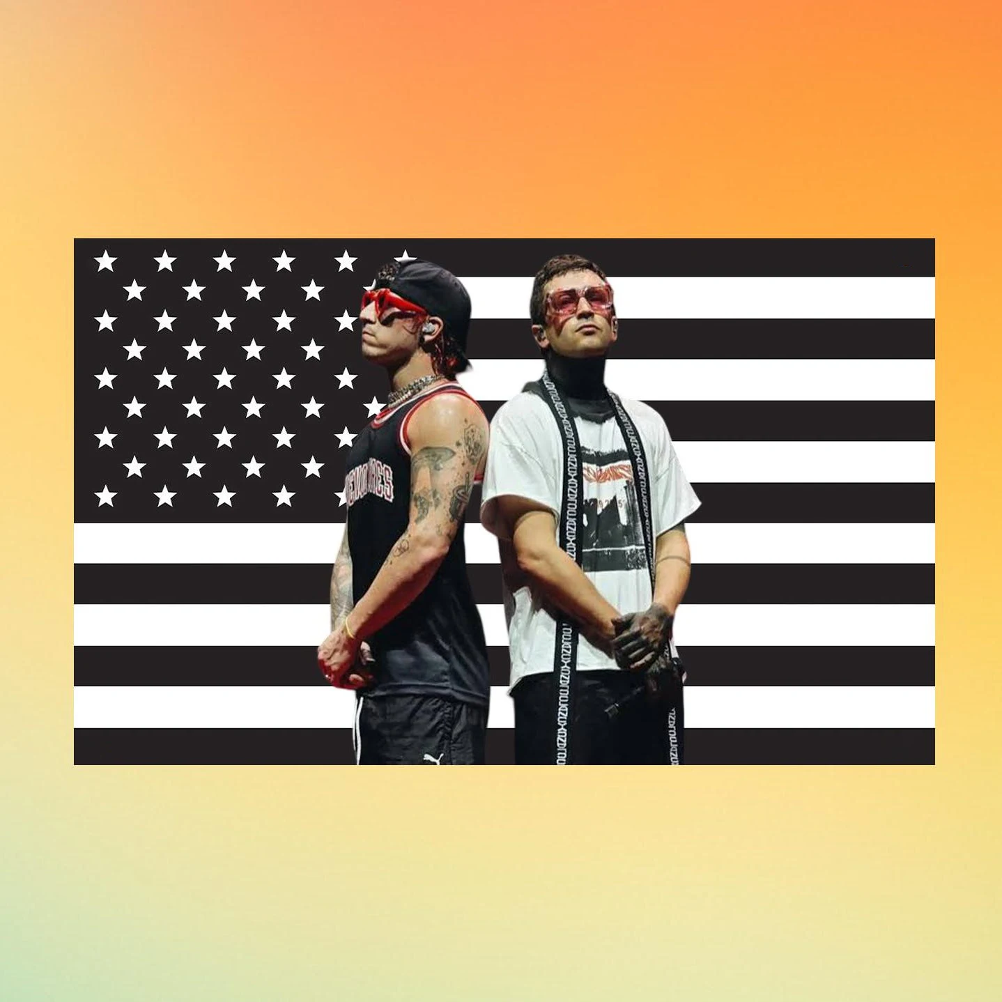 Twenty One Pilots Clancy Era Flag – Black & White Band Wall Tapestry | Alternative Music Room Decor - TOP Fan Flag
