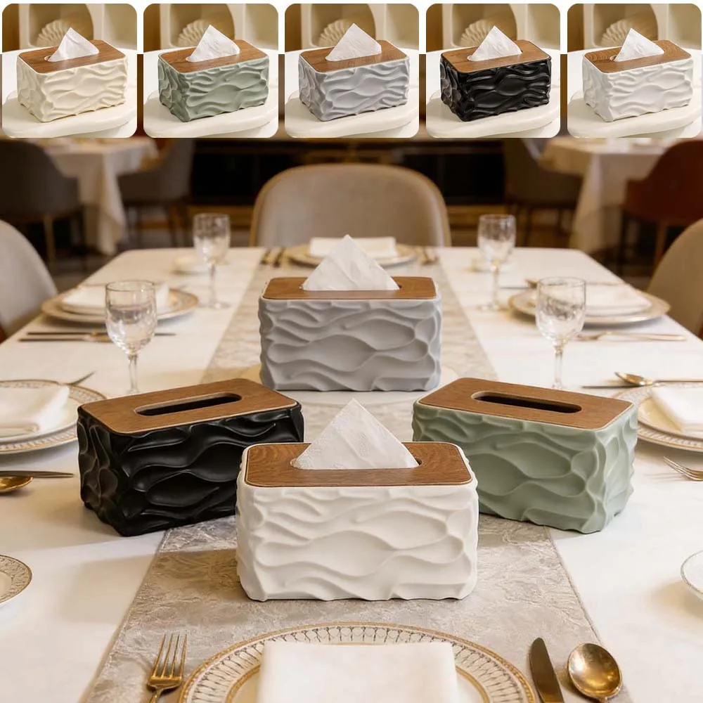 

1 шт., креативная коробка для салфеток, водонепроницаемый контейнер для хранения салфеток для гостиной, автомобиля, ванной комнаты, столовой, Boite Mouchoir