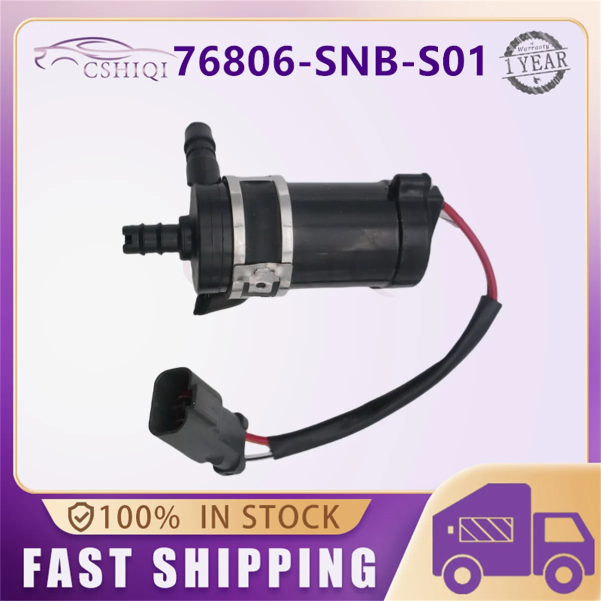 76806-SNB-S01 Headlight Head Lamp Washer Pump Motor For Honda Accord Civic CRV 2006-2011 Auto Parts 76806 SNB S01 76806SNBS01