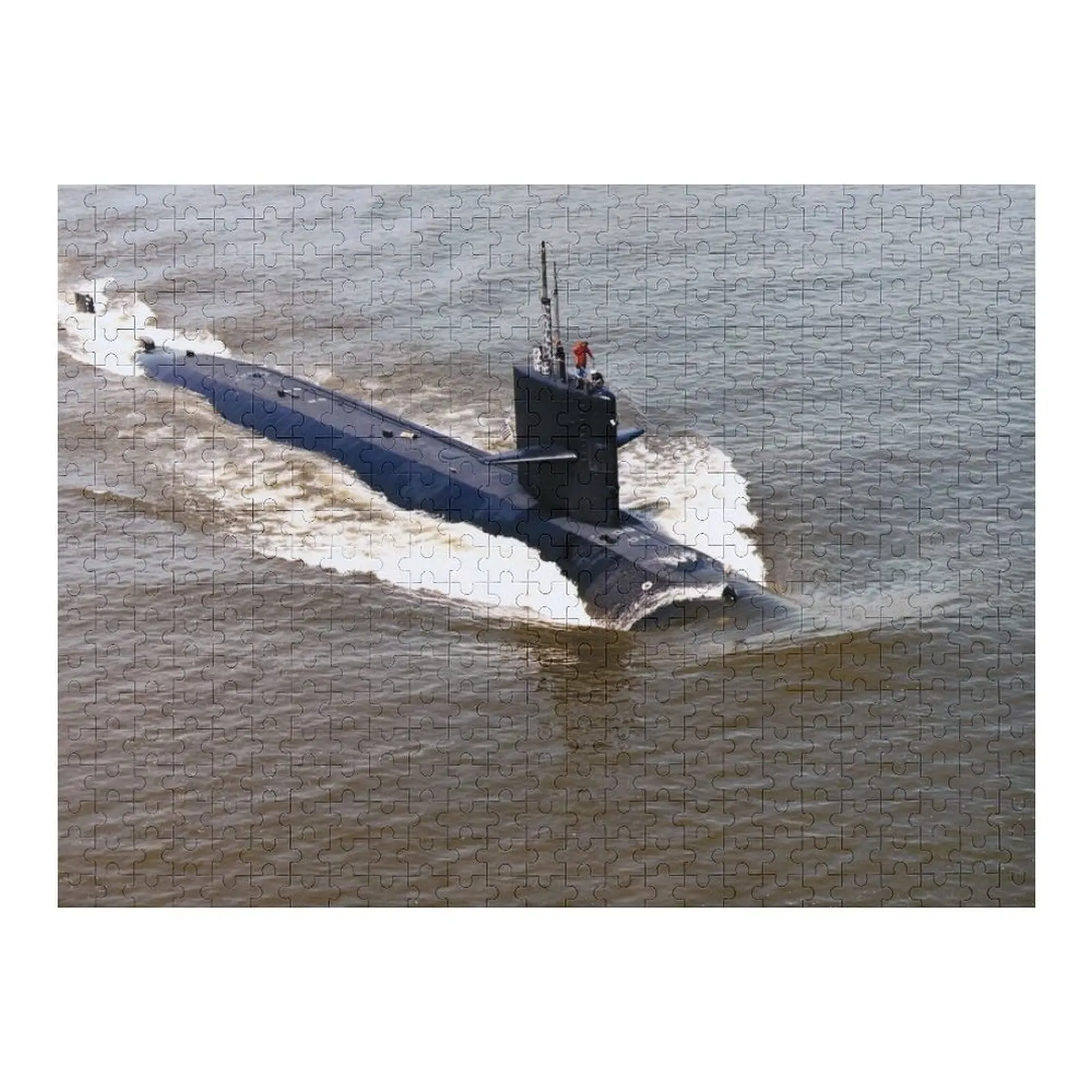 USS PLUNGER (SSN-595) SHIP'S STORE 어린이를 위해 맞춤 제작된 직소 퍼즐 스케일 모터 퍼즐