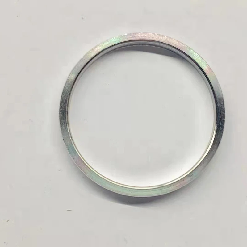 16234 moldura canelada aço inoxidável prata caixa de relógio anel mod substituir peças terno para dd 36mm caso inserções de substituição padrão