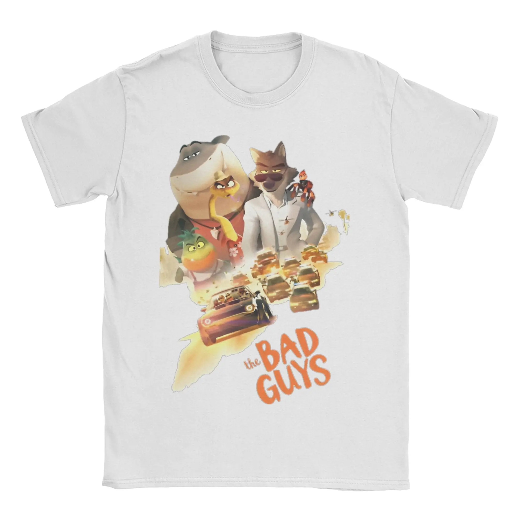 

Men Women Fashion The Bad Guys 2025 New Anime Movie T Shirt Tee Pure Cotton T-shirts Clothes