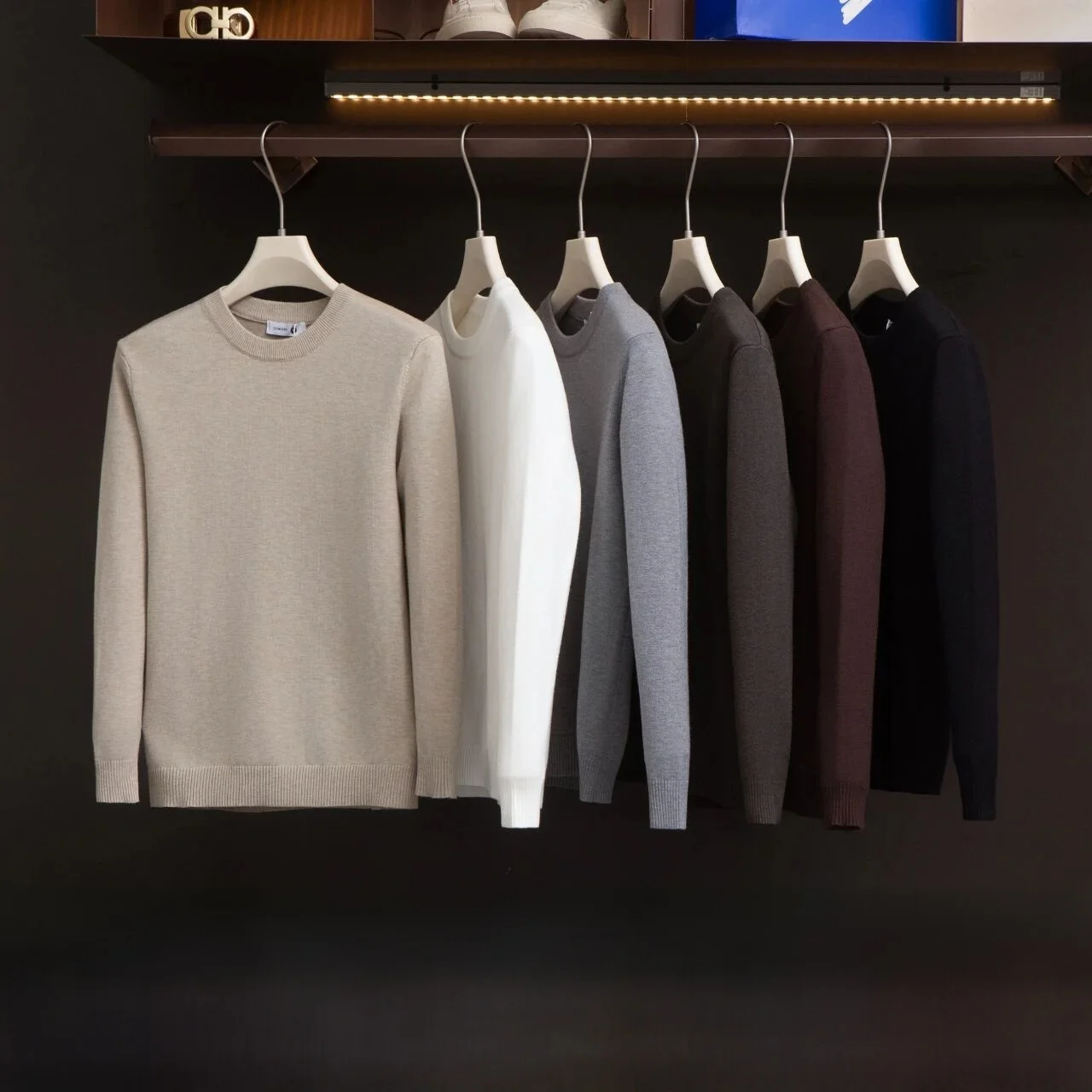 

Soft Casual Men's Knitted Sweater Blend Comfortable Warm Long Sve f High Collar Autumn Winter Faion ential