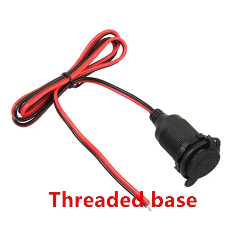 2.5 square cable 13AWG 15AWG 17awg cigarette lighter base wire 12V24V car charging socket 25A300W car high-power female head