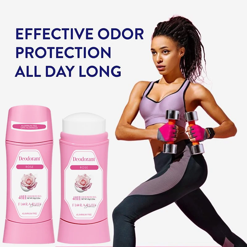 

Rose Deodorization Cream Eliminate Bad Smell Remover Long Lasting Fragrance Keep Drying Fresh Portable Sweatproof Odor Cream 63g