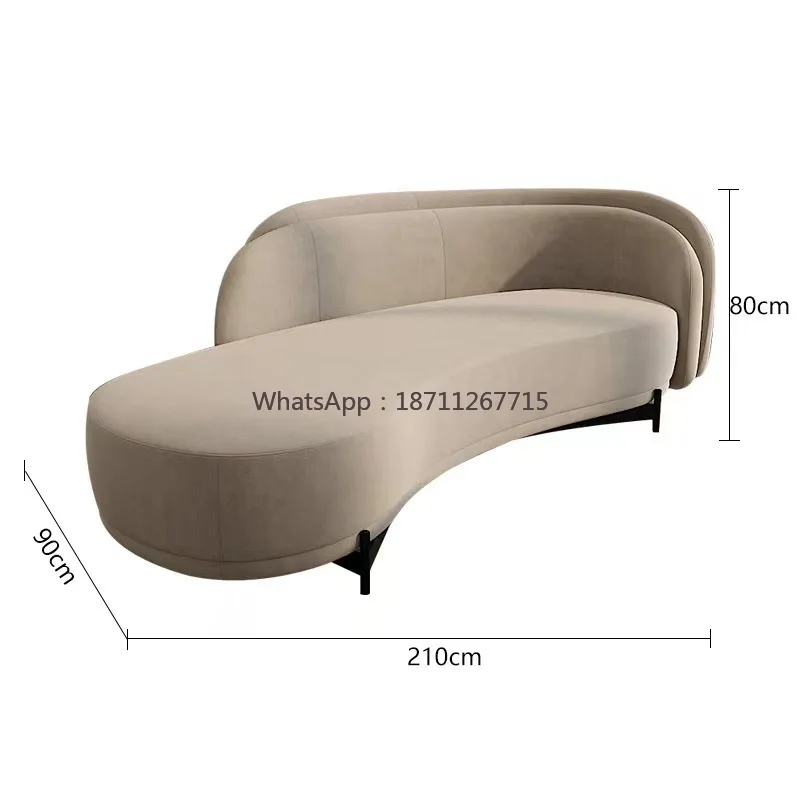 

Curved negotiation sofa for hotels, clubs, beauty salons, and homestays