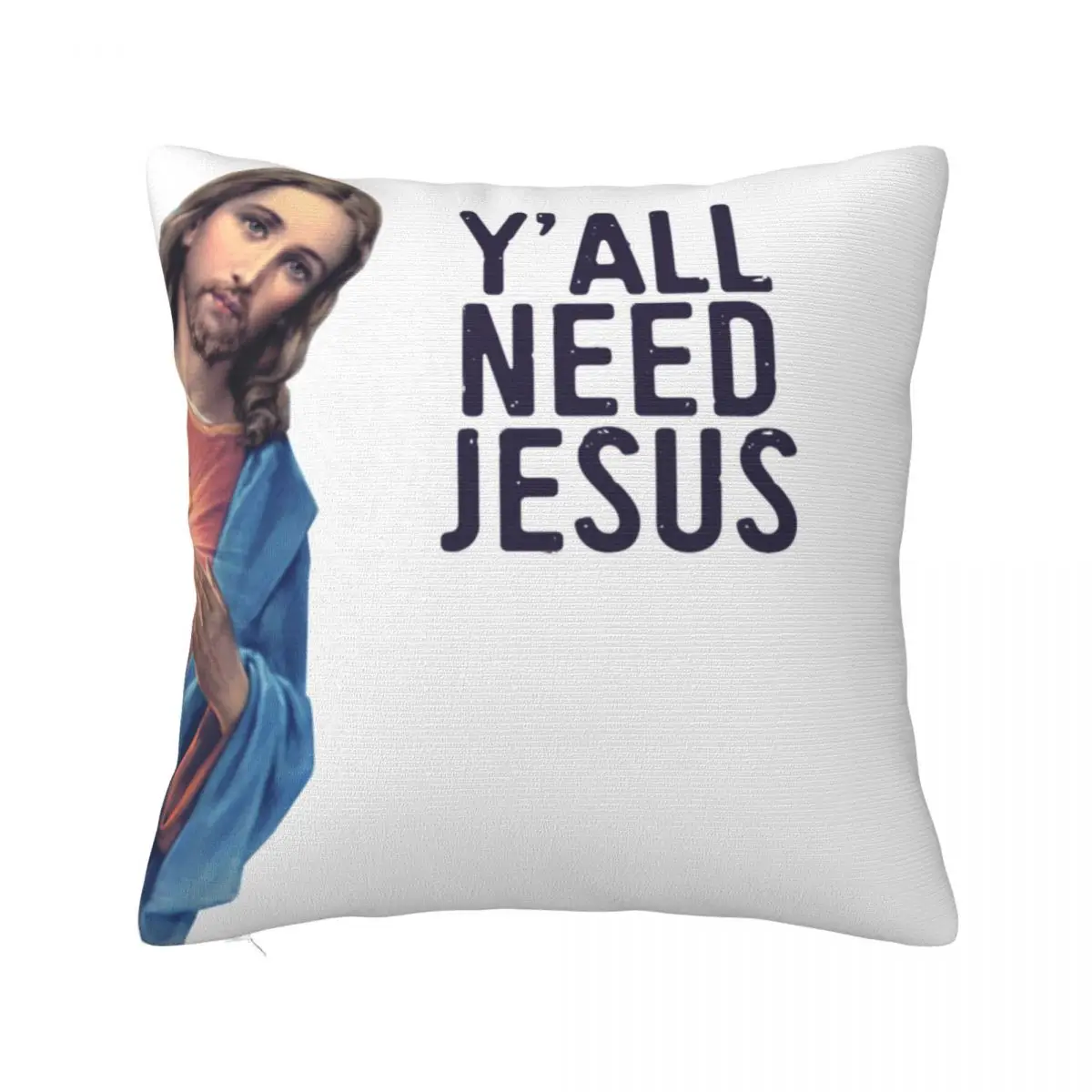 Funny Jesus Is Watching Meme Pillow Cover Christianity Kawaii Pillow Case Cushion Cover Pillowcases For Sofa Home Decorative