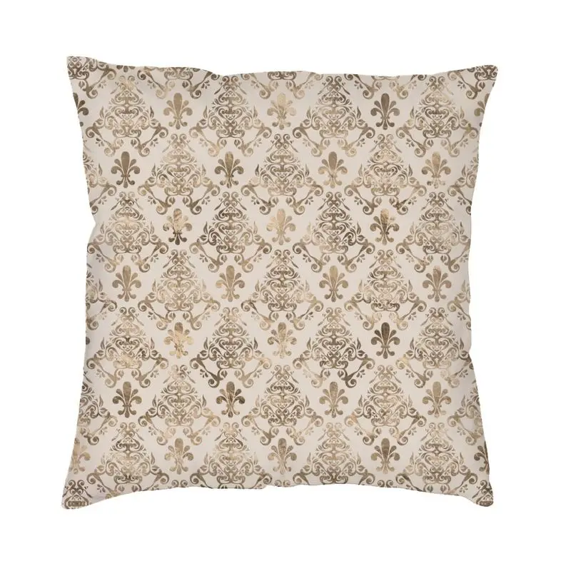 Fleur De Lis Pillow Case 45x45cm Home Decoration Fleur-De-Lys Lily Flower Luxury Cushion Cover Car Pillowcase