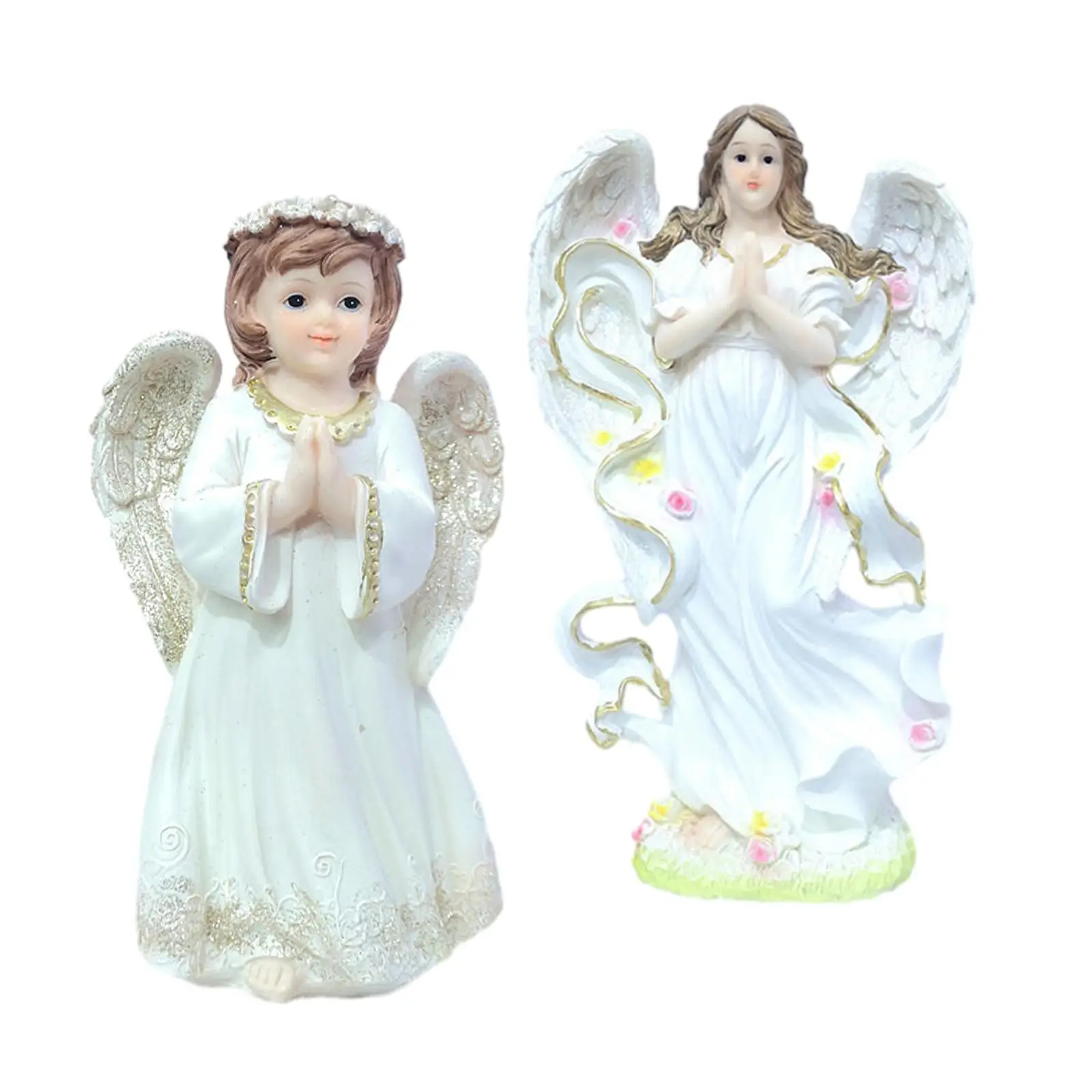 

Religious Angel Statue Religious Desk Display Crafts Decorative Decor Statue Collection for Shelf Living Room Desk Home Decor