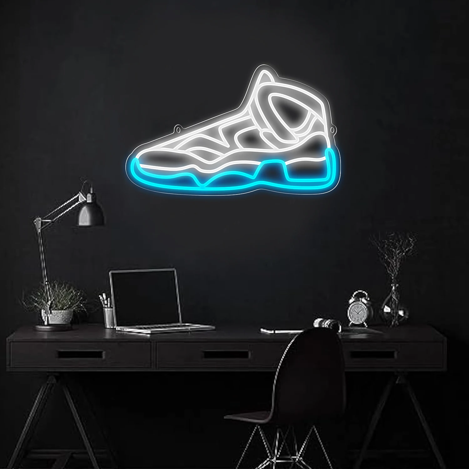 Sneaker Neon Wall Decor Sneaker LED Light Sign per Family Playroom, dimmerabile Shoe Neon Sign for Teens Room Decor regali per feste