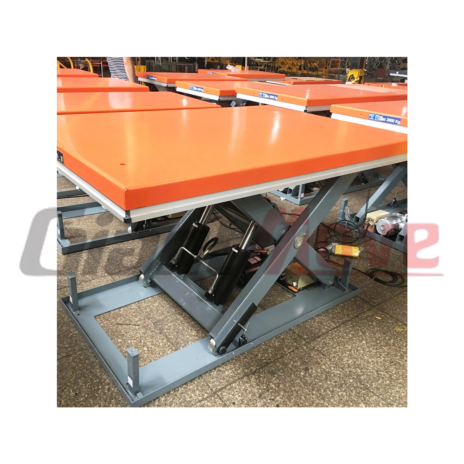 Factory Outlet Giant-Move 4000kg 1400mm Stationary Single Scissor Hydraulic Lift Platform