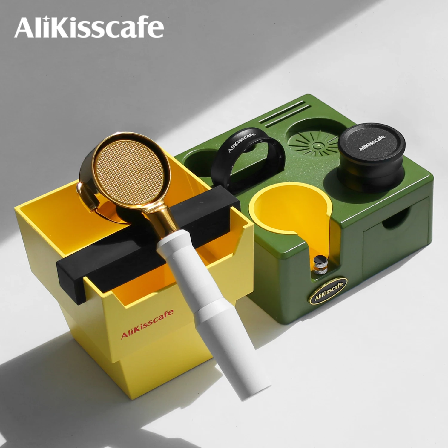 AliKisscafe Coffee Tamping Station Portafialter Holder 51mm 54mm 57 58mm For Delonghi Breville Espresso Accessory Barista Tools