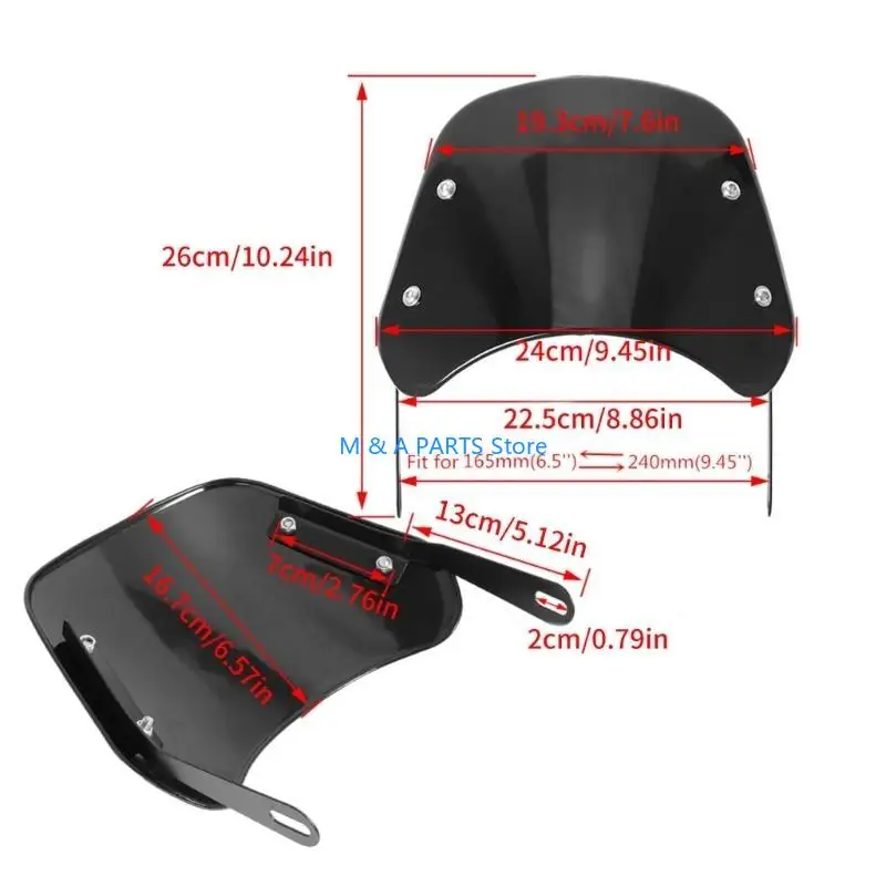 Image 7: U1JF – pare-brise facile à installer, déflecteur vent adapté pour CG125