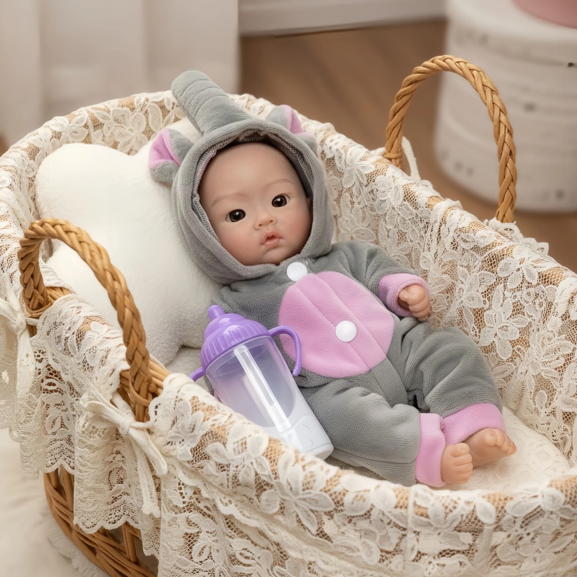 25CM Silicone Boy Reborn Dolls Full Body Soft Solid Silicone Painted Realistic Newborn Dolls reborn de silicone real cuerpo