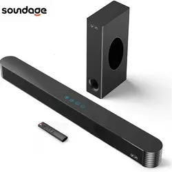 120W Bluetooth Sound Bar Home Theater Wireless Speaker Bluetooth 5.0 AUX Optical Fiber Wired Stereo Subwoofer TV Speakers System