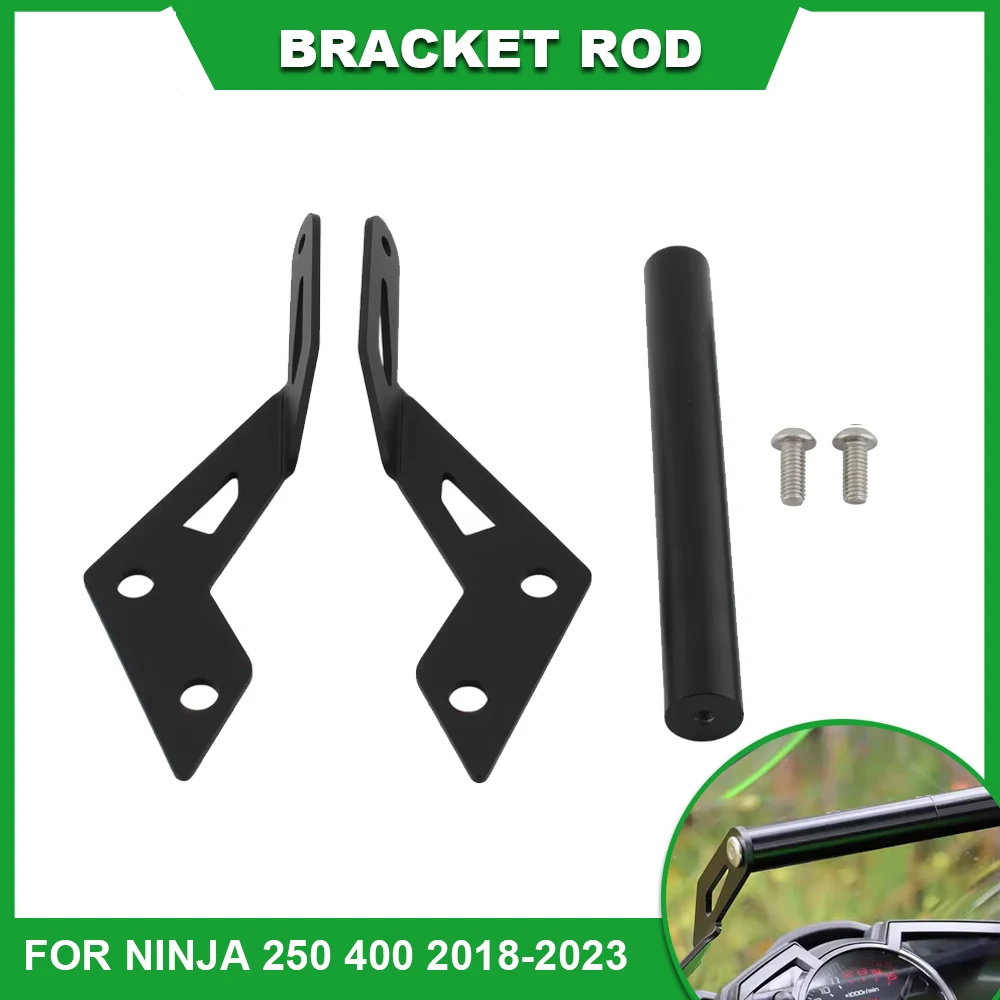 For Ninja 250 400 2018 2019 2020 2021 2022 2023 Ninja400 Motorcycle Navigation GPS Bracket Phone Support Holder Stand Mount Kits