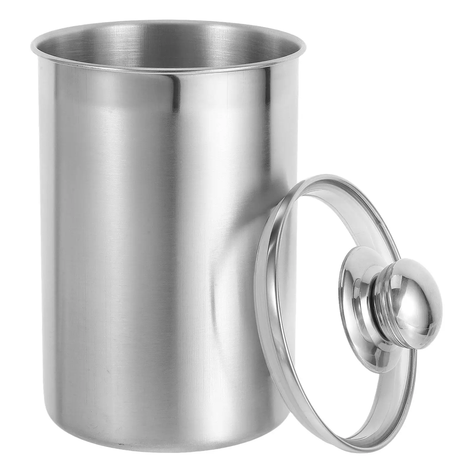 1350ml Stainless Steel Jar Airtight Storage Canister With Lid For Coffee Tea Sugar Flour Snacks Containers Kitchen Accessories