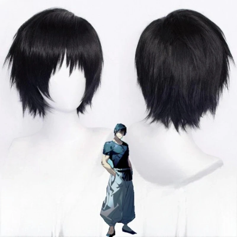 Jujutsu Kaisen Toji Fushiguro Cosplay Perücke, stacheliges schwarzes Haar für Zenin Family Sorcerer Look