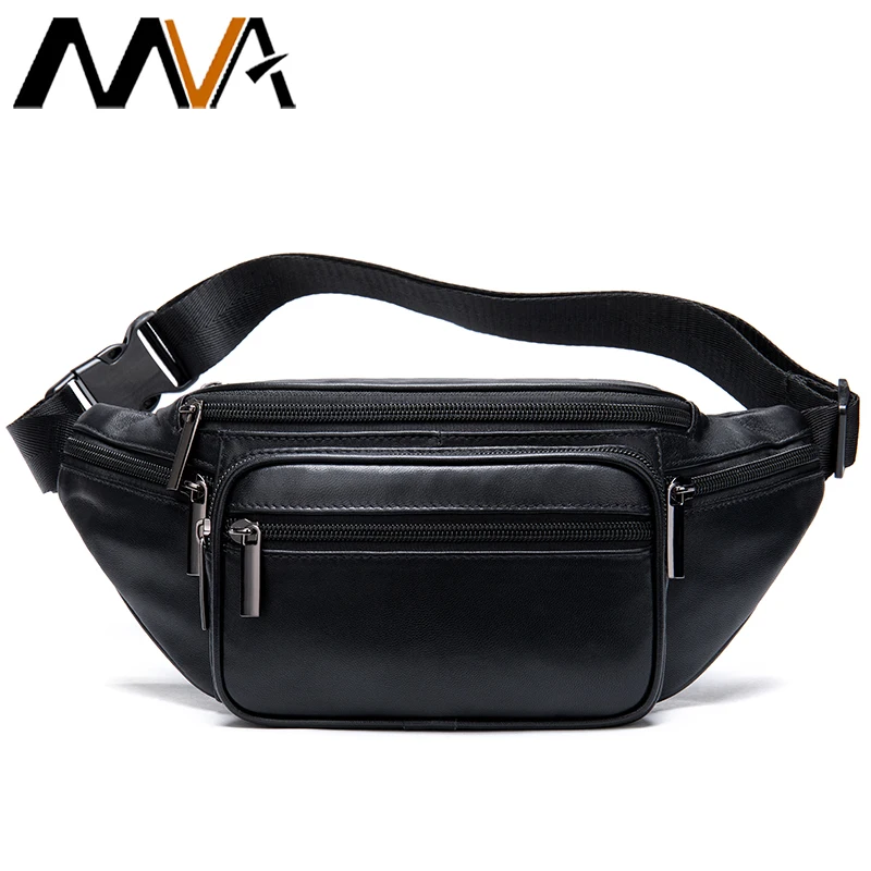 MVA pánské pás brašna pás pás packs ovcí originální kůže pás brašna pro men/women fanny pack pás bum/hip pánské pás pytle  8879