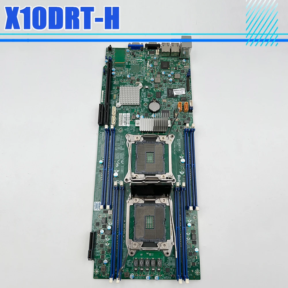 X10DRT-H For Supermicro Server Motherboard 2U Dual Socket R3 (LGA2011) E5-2600 v4/v3 Family i350-AM2 Dual Port GbE LAN DDR4