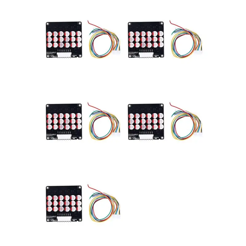 

【КАРНАВАЛ】5X 6S Активный эквалайзер-балансир Lifepo4/Lпо/LTO Батарея Конденсатор для выравнивания энергии Плата BMS