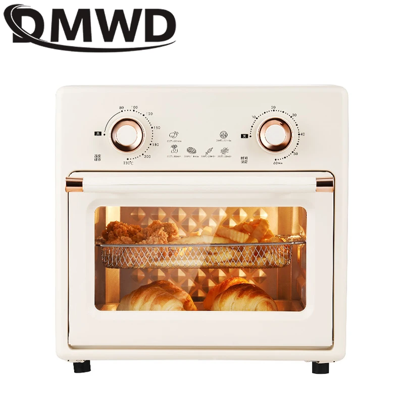 DMWD 1200W Electric Oven Integrated Steam Baking Frying 18L Bread Maker Cake Pizza Breakfast Baking Machine Timer Roaster Grill