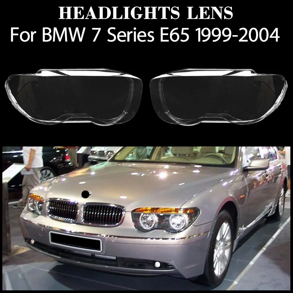 

Car Front Headlight Lens Cover Auto Case Headlamp Lampshade For BMW 7 Series E65 1999 2000 2001 2002 2003 2004