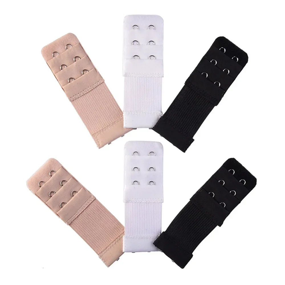 3 قطعة السيدات الناعمة 2/3 هوك الصدرية موسع البرازيلي تمديد حزام الملابس الداخلية حزام إضافة