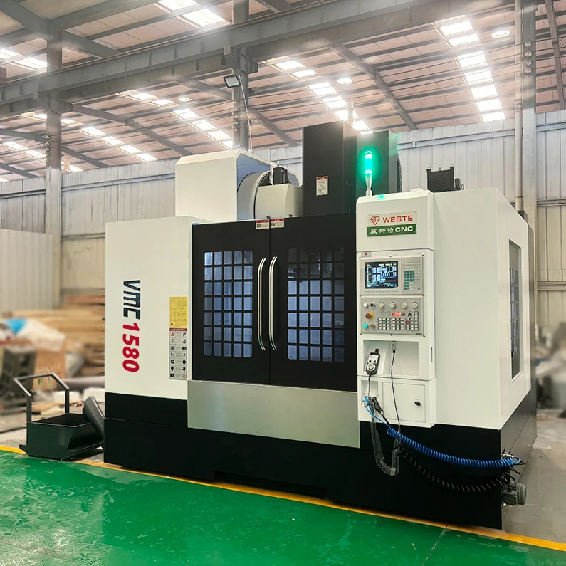 CNC Vertical Hining Center Fresamento Automático, Sistema de Controle Fanuc Alta Qualidade, Núcleo Do Motor GSK, VMC1580, 3 Eixos, 4 Eixos, 5 Eixos