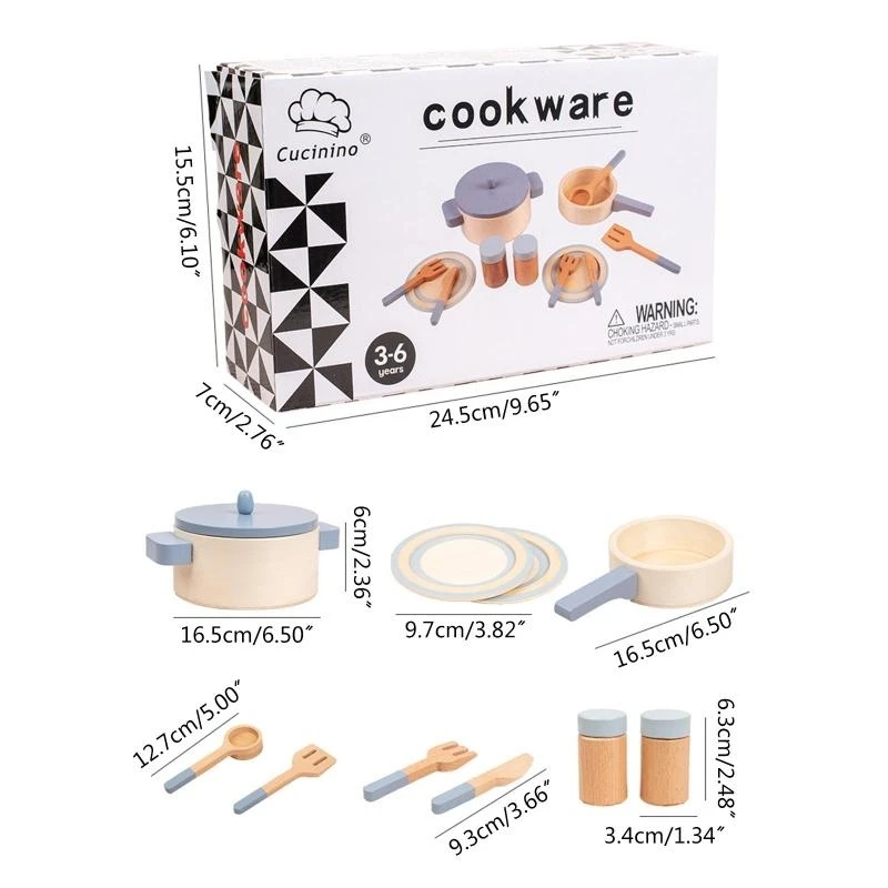 ままごと料理ごっこ遊び用リアルなキッチン食器 Gi 15UB