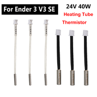 Thermistor Heating Tube for Ender 3 V3 SE Cartridge Heater 24V 40W 3D Printer Parts for Creality Ender 3 V3 SE Thermistor 260°C