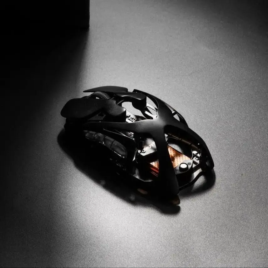 Angry Miao Infinity Gaming draadloze muis Metaal Ultralicht hol Hot-swappable PAW3950 Dual 8K bekabelde Tri-Mode