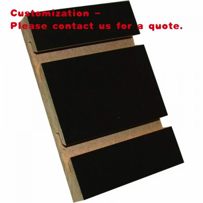 

custom.4*8 Feet Black MDF Slatwall Panel 3\O.C.3/4\ Thick Warehousing & Supermarket Supplies