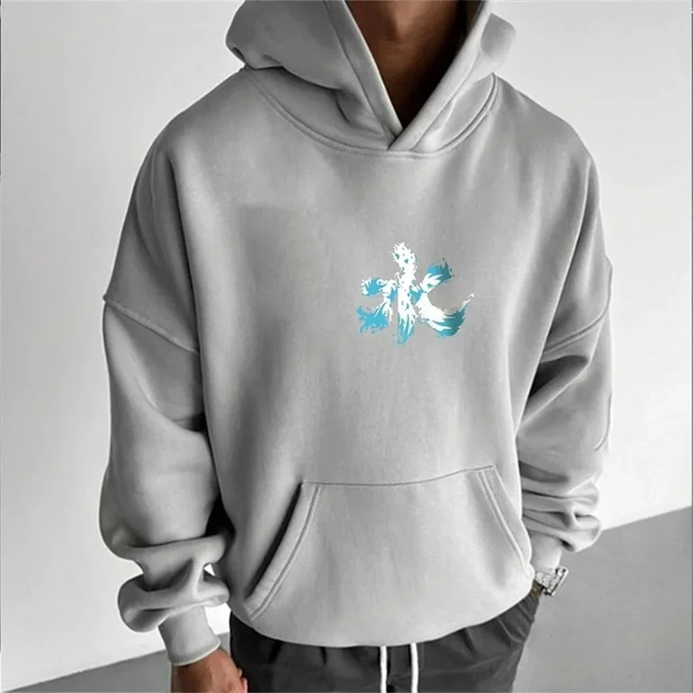 Demon Slayer Men Hoodie Sweatshirt Giyu Tomioka Anime Spring Autumn Winter Boys Children Long-sleeved Parent-child Outfit
