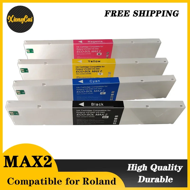 440ML ECO-SOL MAX2 Replacement Ink Cartridge Compatible for Roland XF-640 RE-640 Printer Eco-Solvent ink with one times chip