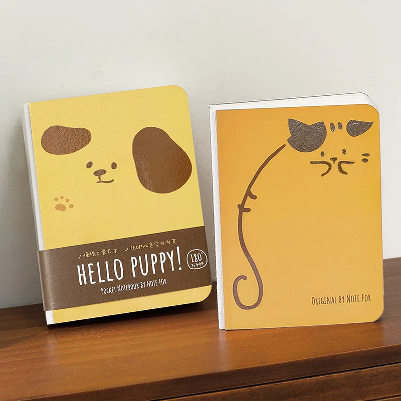 

A7 80Sheets Cute Animal Handheld Portable Bare Edition Notebook Office Supplies Diary Korean Stationery