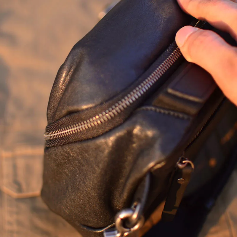 

AETOO Leather multi-functional shoulder bag men's soft leather tote top layer cowhide men's crossbody personality casual trend b